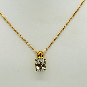 Green Amethyst Pendant; GdB; 20 Inch Chain Included